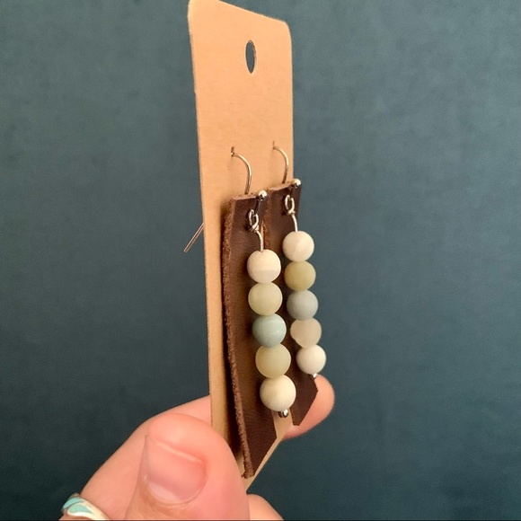• HOST PICK! [Handmade] Amazonite Earrings • - Picture 10 of 12